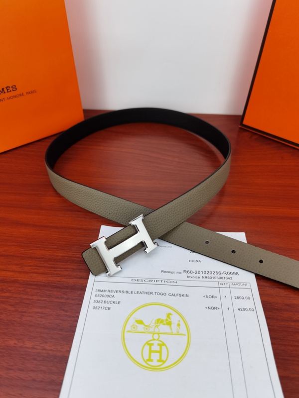 エルメス激安ベルト角部分ディテール